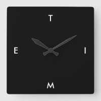 Black and White Typography Time Funny Minimalism