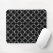 Black and White Uptown Elegance Mousepad Muismat (Met muis)