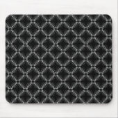 Black and White Uptown Elegance Mousepad Muismat (Voorkant)