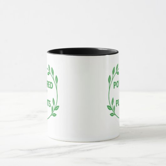 Black and White Vegan Plant Based Mug Mok (Midden)
