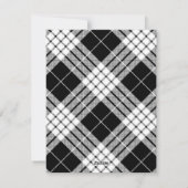 Black and White Warmest Wishes Foto Kerstmis Feestdagenkaart (Achterkant)