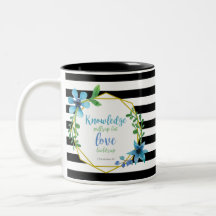 Black and white waterverf floral Love Bijbel Verse