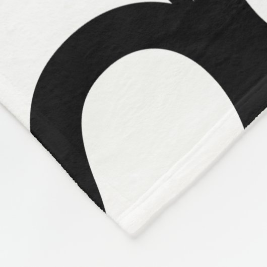 Black and White Wavy Stripe Pattern Fleece Deken (Hoek)