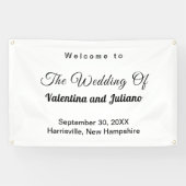 Black and White Wedding Banner (Horizontaal)