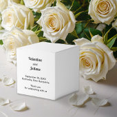 Black and White Wedding Favor Boxes Bedankdoosjes