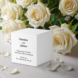 Black and White Wedding Favor Boxes Bedankdoosjes