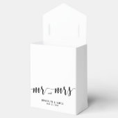 Black and White Wedding Favor Boxes Tent Bedankdoosjes (Geopend)