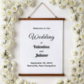 Black and White Wedding Hanging Tapestry Hangend Wandkleed