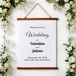 Black and White Wedding Hanging Tapestry Hangend Wandkleed