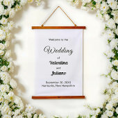 Black and White Wedding Hanging Tapestry Hangend Wandkleed