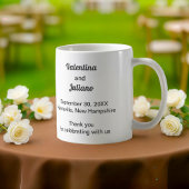 Black and White Wedding Mug Koffiemok