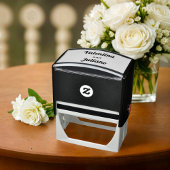 Black and White Wedding Stamp Zelfinktende Stempel