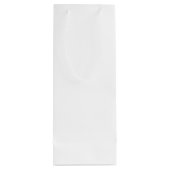 Black and White Wedding Wine Gift Bag Wijn Cadeautas (Achterkant)