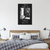 Black and white Welcome to the birthday party  Canvas Afdruk (Insitu (Slaapkamer))