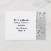 Black and White Wheels Medical Appointes Afsprakenkaartje (Achterkant)