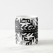 black and white with saying christmas mug koffiemok (Center)