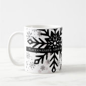 black and white with saying christmas mug koffiemok (Links)
