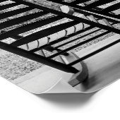 Black and White Wooden Rocking Chairs Poster (Hoek)