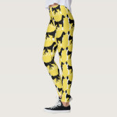 Black and White Yellow Boston Great Danes Leggings (Links)