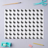 Black and White Yin Yang Mindfulness Yogi Tissuepapier (Craft)