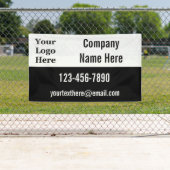 Black and White Your Logo Business Spandoek (Insitu)