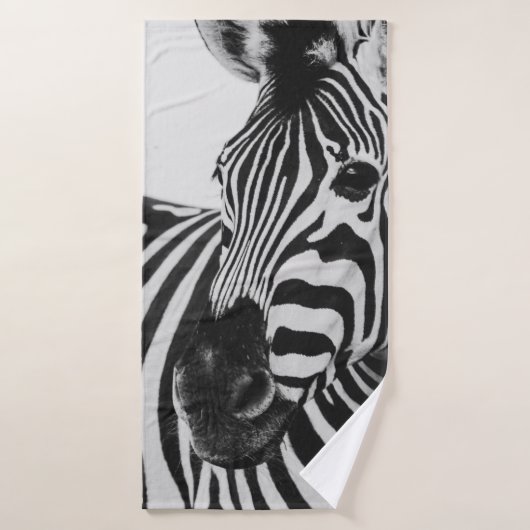 BLACK AND WHITE ZEBRA BADHANDDOEK (Badhanddoek)