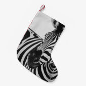 BLACK AND WHITE ZEBRA KLEINE KERSTSOK (Voorkant (Hangend))