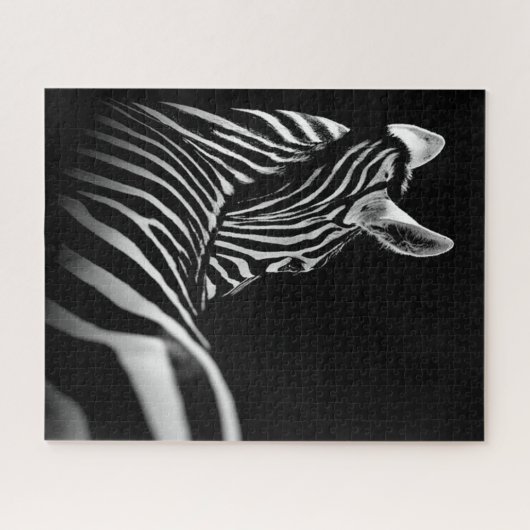 black and white zebra legpuzzel (Horizontaal)