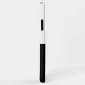 Black and white zebra-Mate iPhone case (Achterkant/rechts)