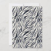 Black and White Zebra Print Pattern Sweet Sixteen  Kaart (Achterkant)