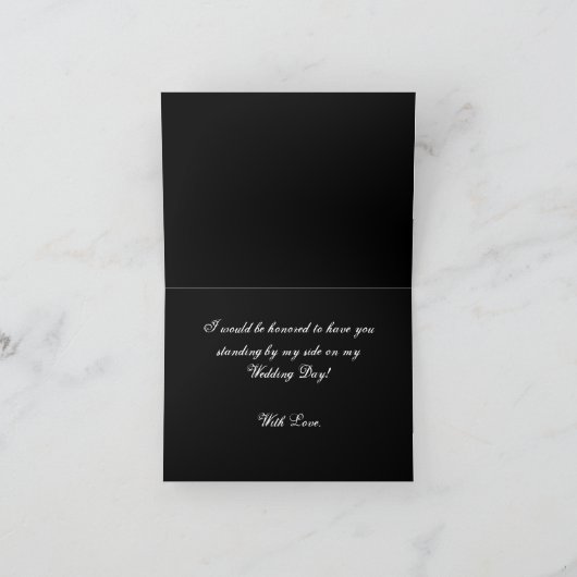Black and White Zebra Stripe, Wedding Party Invite (Binnen)