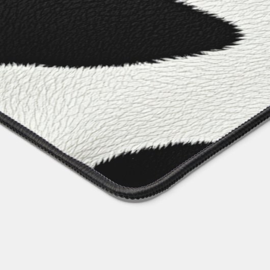 Black And White Zebra Stripes Animal Fur Pattern Bureaumat (Hoek)