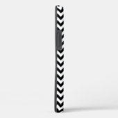 Black and White Zig Zag Chevron Case-Mate iPhone Case (Achterkant / Rechts)