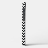 Black and White Zig Zag Chevron Case-Mate iPhone Case (Achterkant / Links)
