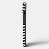 Black and White Zig Zag Chevron Case-Mate iPhone Case (Achterkant / Links)