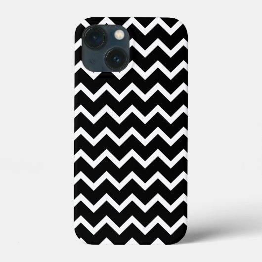 Black and White Zig Zag Pattern. Case-Mate iPhone Case (Achterkant)