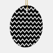 Black and White Zig Zag Pattern. Keramisch Ornament (Rechts)