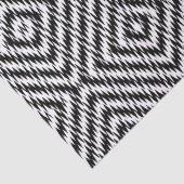 Black and White Zig Zag Tissuepapier (Detail)