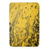 Black and Yellow Paint Splashes Badmat (Voorkant Verticaal)