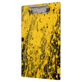 Black and Yellow Paint Splashes Klembord (Links)