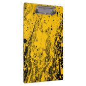 Black and Yellow Paint Splashes Klembord (Rechts)
