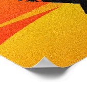 Black and Yellow Southwest Kokopelli Design Poster (Hoek)