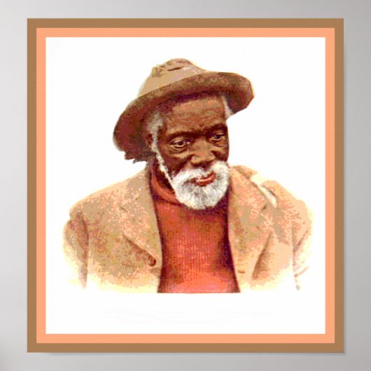 Black Anerica Art Man Poster (Voorkant)