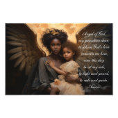 Black Angel Angele Dei in het Nederlands Foto Afdruk (Voorkant)