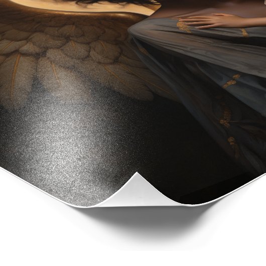 Black Angel Angele Dei in het Nederlands Foto Afdruk (Hoek)