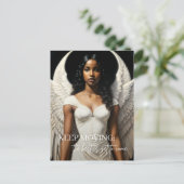 Black Angel Art Inspirerend Briefkaart (Staand voorkant)