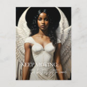 Black Angel Art Inspirerend Briefkaart (Voorkant)