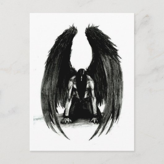 Black Angel briefkaart (Voorkant)