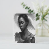 Black Angel Briefkaart (Staand voorkant)