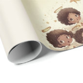 Black Angel Christmas Choir Wrapping Paper 1 Cadeaupapier (Rol Hoek)
